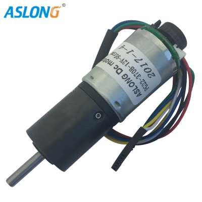 PG22-370B 12v micro standard electronic dc planetary geared motor with encoder